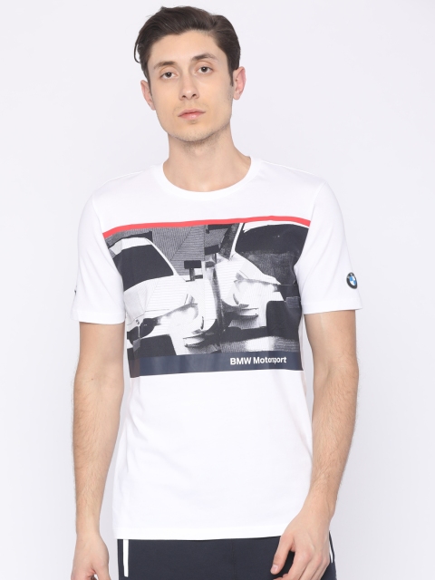 

PUMA Motorsport Men White Printed T-Shirt