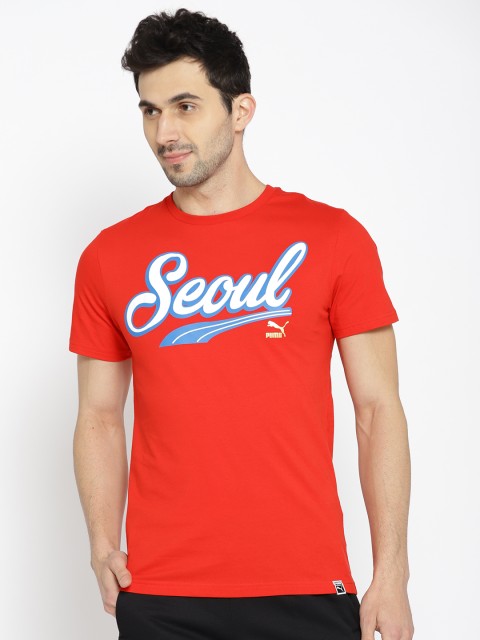 

Puma Red Printed Slim Fit Breakdance T-shirt