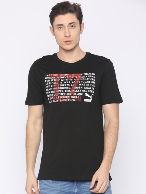 

Puma Men Black T7 Icon Printed T-shirt