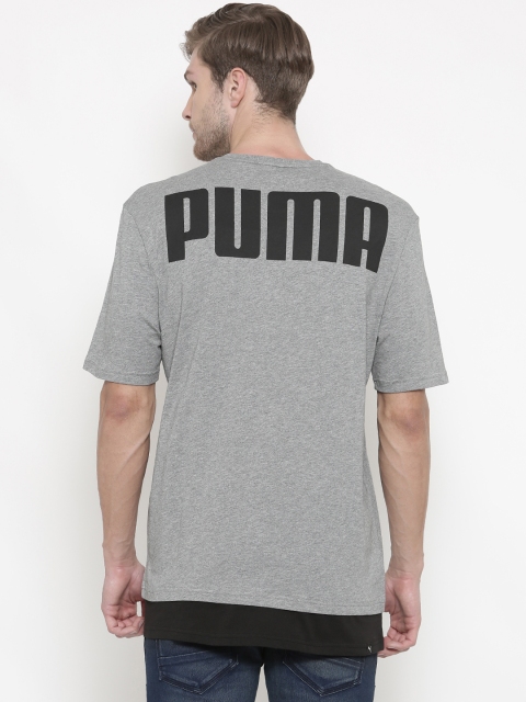 

Puma Men Grey Relaxed Fit Rebel T-shirt