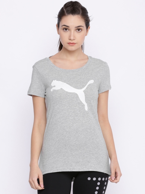 

Puma Women Grey Solid ATHLETIC T-shirt
