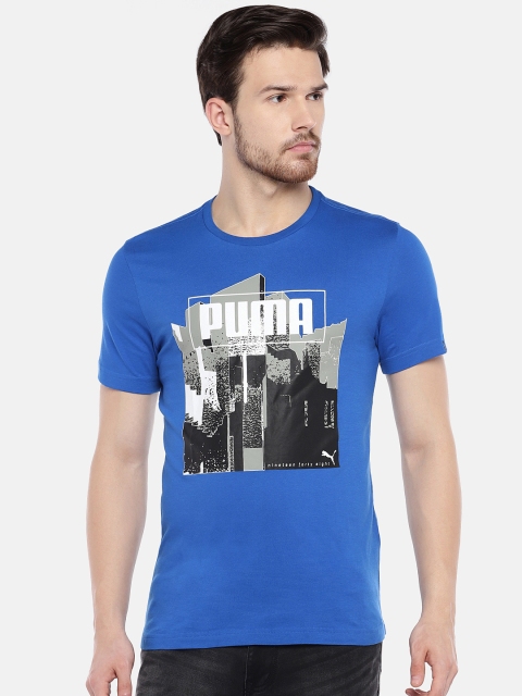 

Puma Men Blue India Graphic Print T-shirt