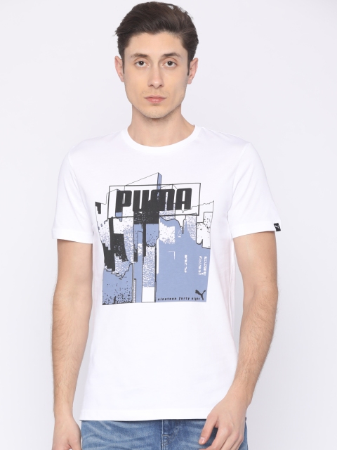 

Puma Men White India Graphic Print Round Neck T-shirt