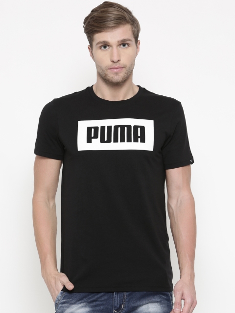 

Puma Men Blue Printed Rebel T-shirt, Black