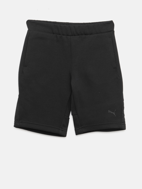 

Puma Boys Black Tech Sweat Sports Shorts