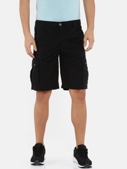 

Puma Men Black Solid Regular Fit Cargo Shorts
