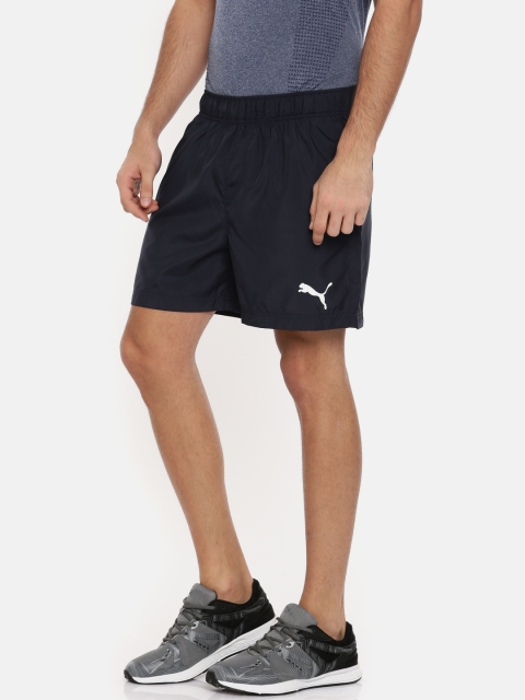 

PUMA MEN Navy ESS Woven Sports Shorts, Navy blue