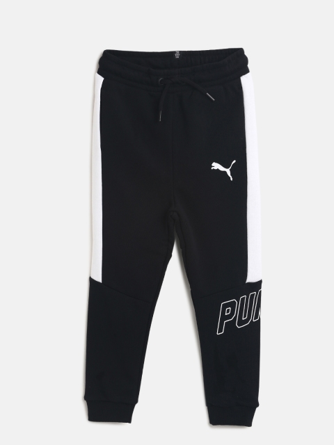 

Puma Boys Black Solid Slim Fit Style Joggers