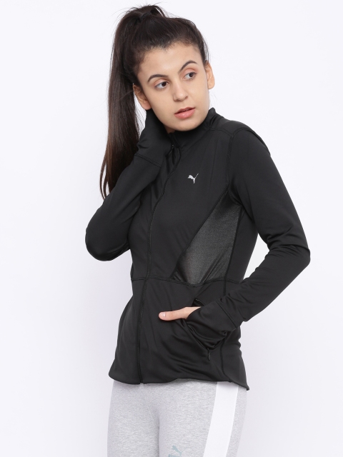 

Puma Women Black Solid Sporty Jacket