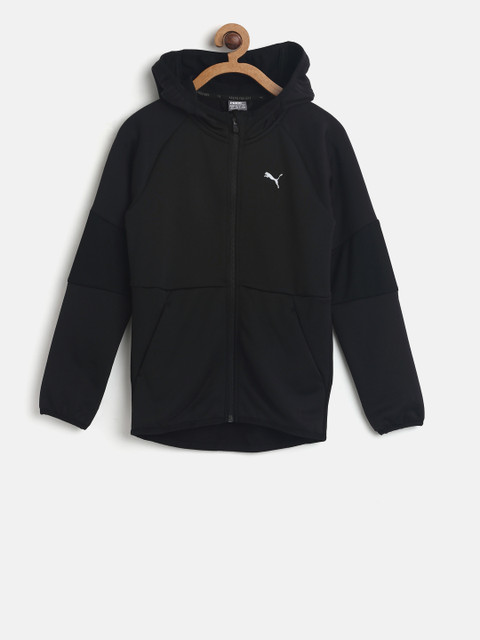 

Puma Boys Black Gym FZ Hooded Jacket