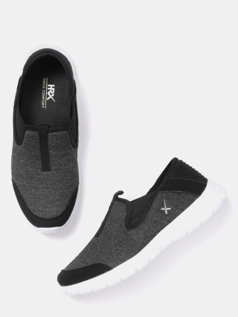 

HRX by Hrithik Roshan Women Charcoal Grey Slip-On Sneakers