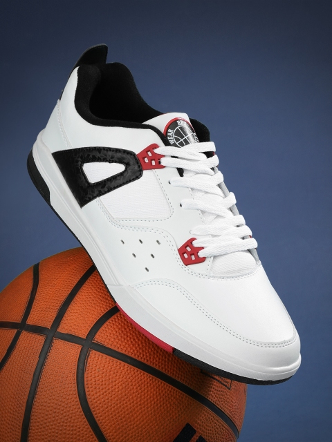 

HRX by Hrithik Roshan Men White Retro Basket Ball Sneakers