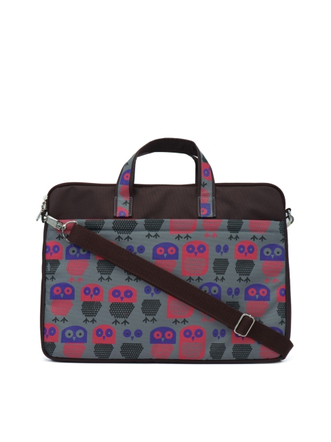 

Anekaant Women Brown & Multicoloured Printed Laptop Bag