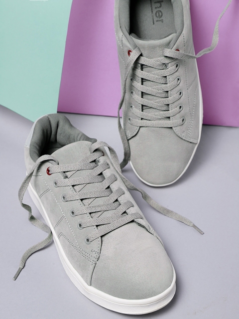

ether Men Grey Sneakers