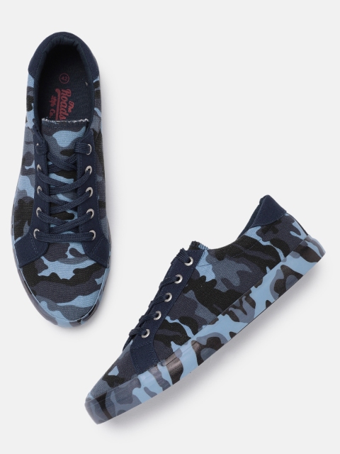 

Roadster Men Navy Blue Camouflage Sneakers