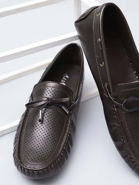 

Mast & Harbour Men Coffee Brown Driving Shoes