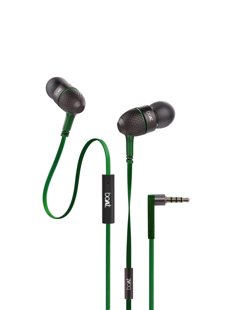 

boAT Forest Green Bass Heads 225 In-Ear Headphones with Mic 8904130843167