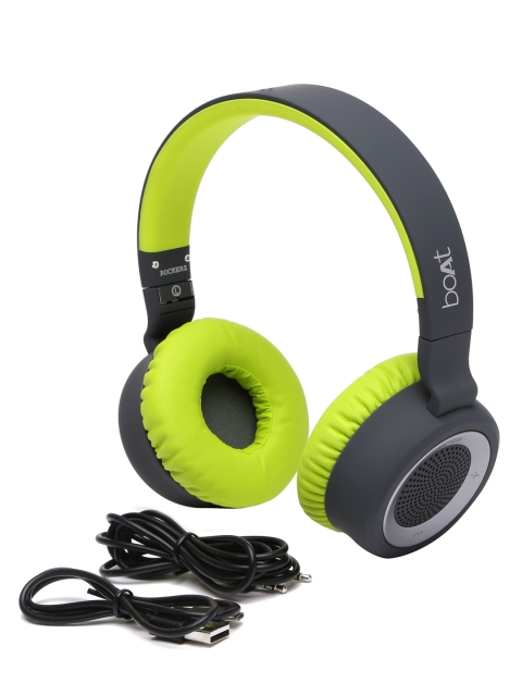 

boAt Black & Green Rockerz 430 Bluetooth Headphones with Mic