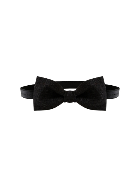 

ZIDO Black Solid Bow Tie