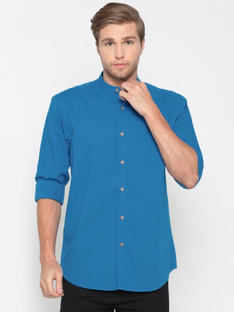 

Allen Solly Men Blue Sport Regular Fit Checked Casual Shirt