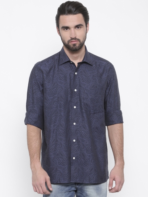 

ColorPlus Men Blue Regular Fit Printed Casual Shirt