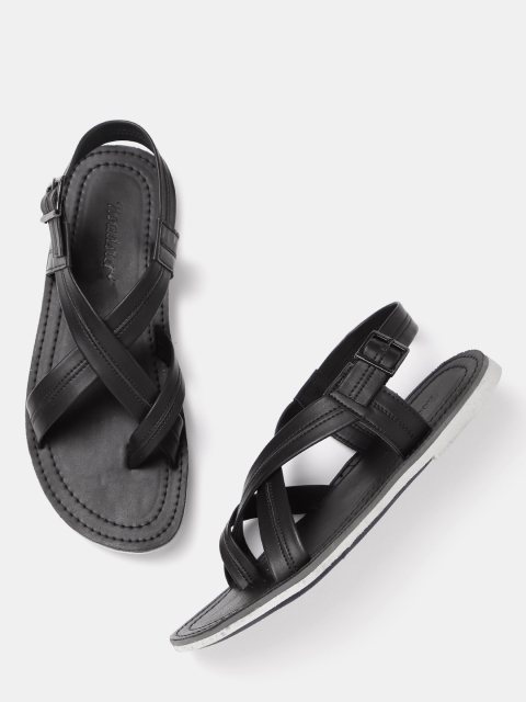 

Roadster Men Black Comfort Sandals