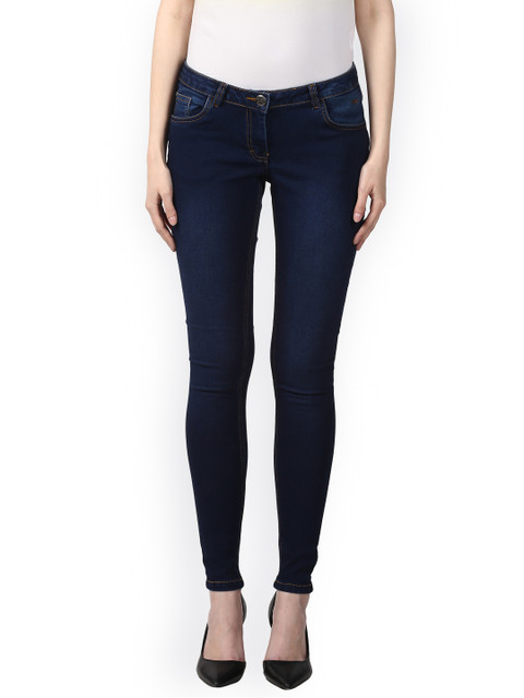 

Park Avenue Women Blue Skinny Fit Mid-Rise Clean Look Jeans