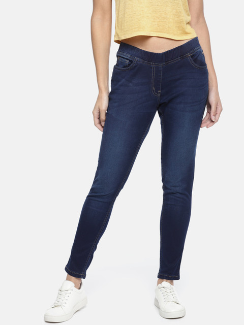 

Park Avenue Women Blue Skinny Fit Mid-Rise Clean Look Jeans