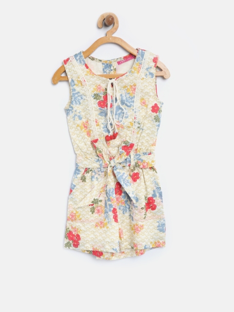 

Biba Girls Multicoloured Printed Playsuit, Multi