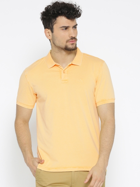 

Allen Solly Sport Men Yellow Solid Polo Collar T-shirt