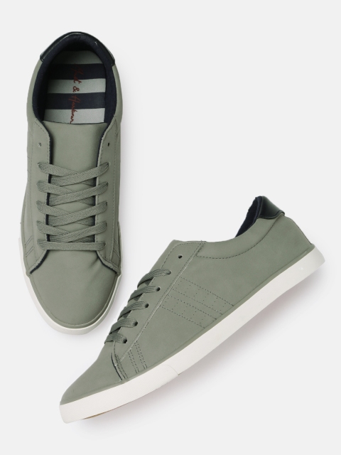 

Mast & Harbour Men Grey Suede Sneakers
