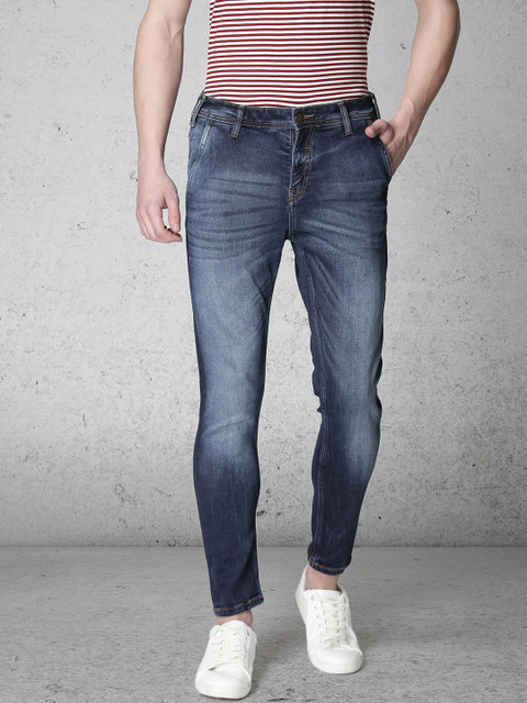

Ecko Unltd Men Navy Blue Slim Fit Mid-Rise Clean Look Stretchable Jeans