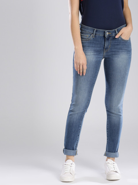 

Levis Women Blue Skinny Fit Mid-Rise Clean Look Stretchable Jeans