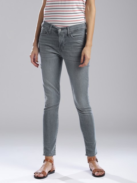 

Levis Women Grey Skinny Fit Mid-Rise Clean Look Stretchable Jeans 311