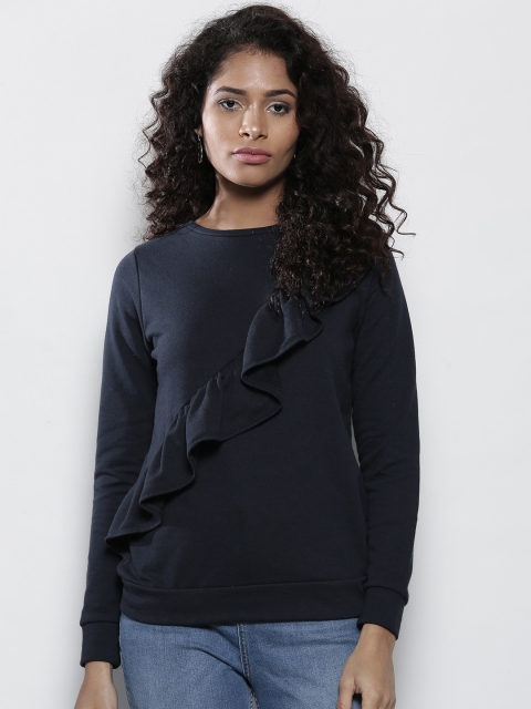 

DOROTHY PERKINS Women Navy Solid Top, Navy blue