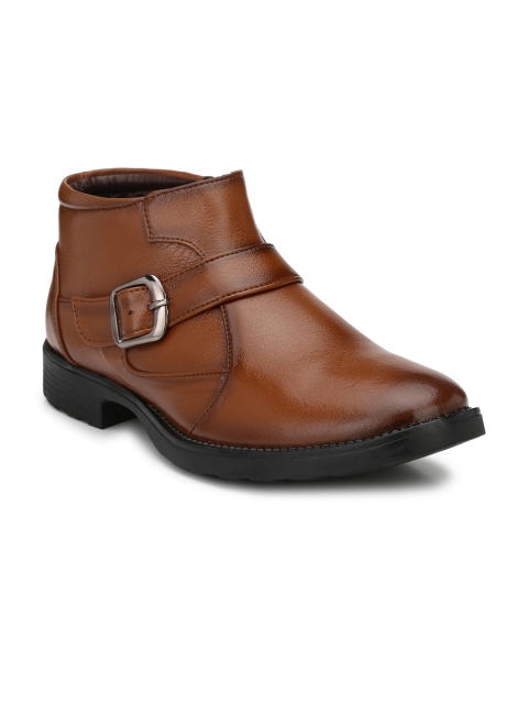 

Mactree Men Tan Monk Shoes