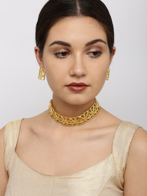 

Estelle By Nitya Gold-Toned Jewellery Set