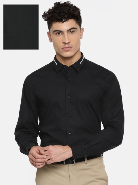 

Blackberrys Men Black Slim Fit Solid Casual Shirt