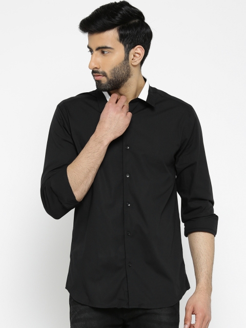 

Blackberrys Men Black Slim Fit Solid Casual Shirt