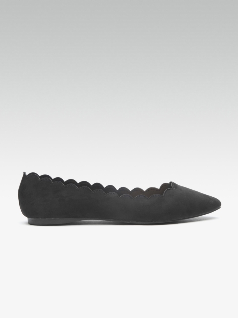 

DOROTHY PERKINS Women Black Solid Canvas Ballerinas