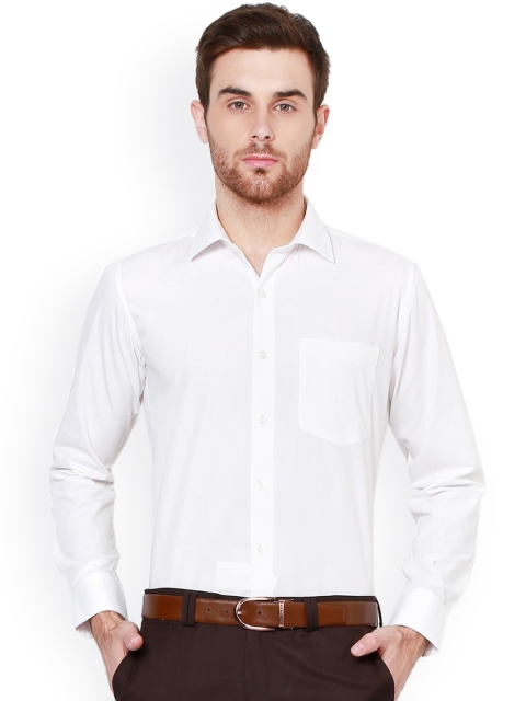 

Van Heusen Men White Slim Fit Solid Formal Shirt