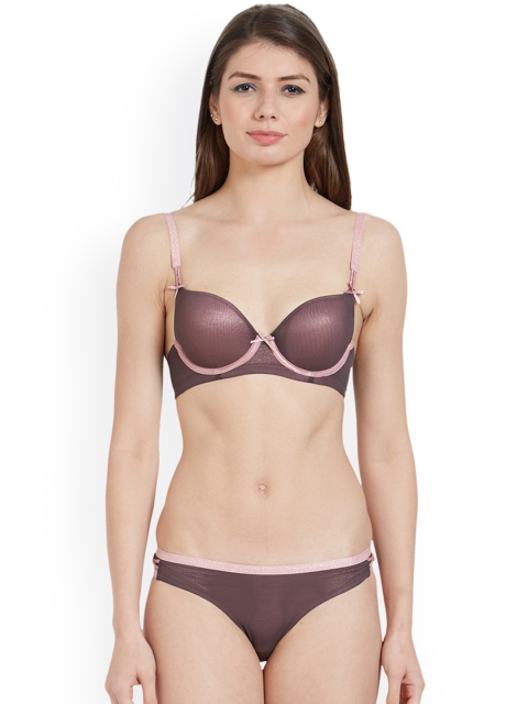 

Soie Mauve Lingerie set SET 534/1534BEJWELLED