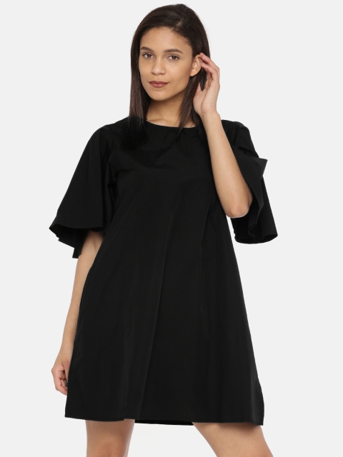 

Vero Moda Women Black Solid A-Line Dress