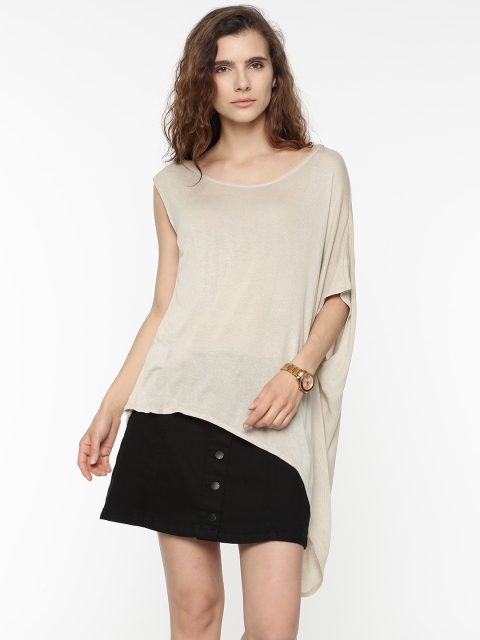 

Vero Moda Women Beige Solid Top