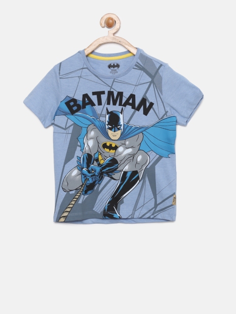 

Flying Machine Boys Blue Printed Round Neck T-shirt