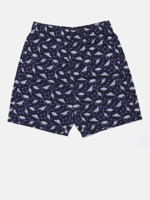 

Flying Machine Boys Navy blue Printed Boxers FKST5160