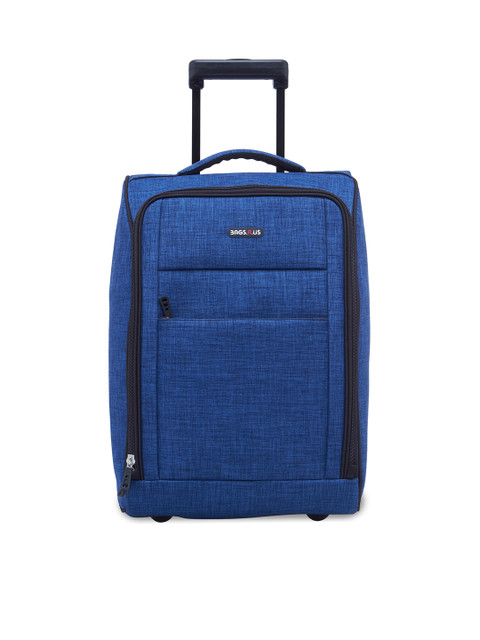 

Bags.R.us Unisex Blue 36L Cabin Luggage Overnight Travel Trolley Bag