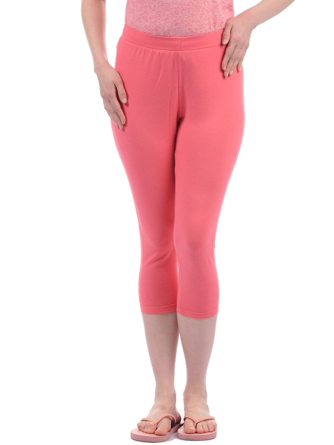 

Sweet Dreams Women Coral Pink Casual Lounge Capris