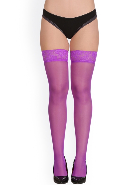 

Clovia Purple Stockings