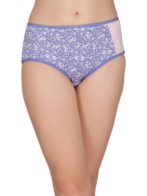 

Clovia Women Blue Floral Print Hipster PN1959P03